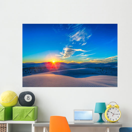 Setting Sun White Sands Wall Decal