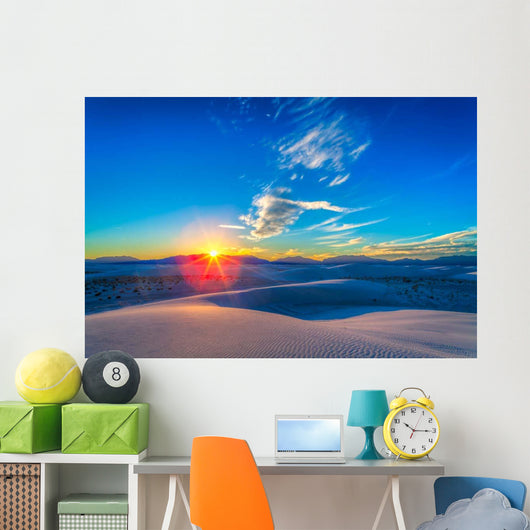 Setting Sun White Sands Wall Decal