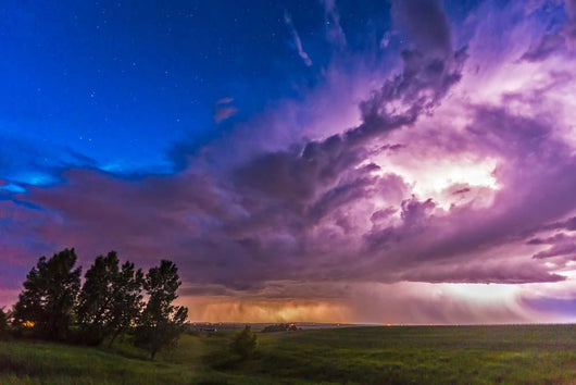 Massive Thunderstorm Lit Internally Wall Decal