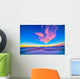 Sunset Colors over White Wall Decal