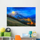 Supermoon Rising over Mount Wall Decal