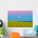 Supermoon Rising above Canola Wall Decal