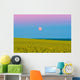 Supermoon Rising above Canola Wall Decal
