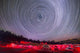 Circumpolar Star Trails above Wall Decal