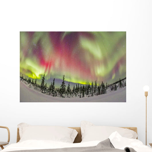 Aurora Borealis over Churchill Wall Decal Design 1