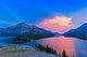 Sunset Waterton Lakes National Wall Decal
