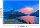 Sunset Waterton Lakes National Wall Decal
