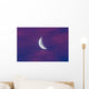 Waxing Moon Pink Clouds Wall Decal