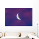 Waxing Moon Pink Clouds Wall Decal