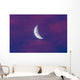 Waxing Moon Pink Clouds Wall Decal