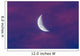 Waxing Moon Pink Clouds Wall Decal
