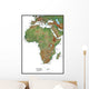 Africa Terrain Educational Map Wall Mural