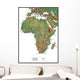 Africa Terrain Educational Map Wall Mural