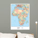 Africa Political Educational Map Wall Decal