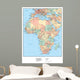 Africa Political Educational Map Wall Decal