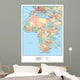 Africa Political Educational Map Wall Decal