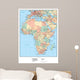 Political Africa Map Wall Decal