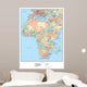 Political Africa Map Wall Decal