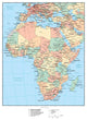 Political Africa Map Wall Decal