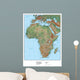 Africa Terrain Educational Map Wall Mural