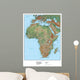 Africa Terrain Educational Map Wall Mural