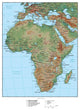 Africa Terrain Educational Map Wall Mural