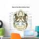 Base Human Skull Inferior Wall Decal Design 1