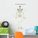 Anterior Human Skeletal System Wall Decal Design 1