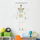 Anterior Human Skeletal System Wall Decal Design 1