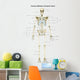Anterior Human Skeletal System Wall Decal Design 1