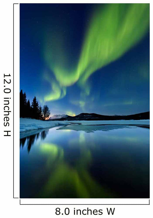 Aurora Borealis over Sandvannet Wall Decal Design 2