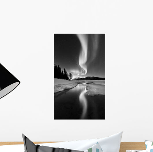 Aurora Borealis over Sandvannet Wall Decal Design 1