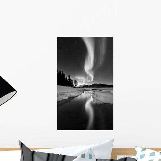 Aurora Borealis over Sandvannet Wall Decal Design 1