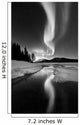 Aurora Borealis over Sandvannet Wall Decal Design 1