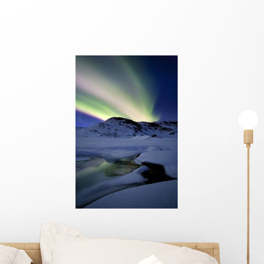 Aurora Borealis over Mikkelfjellet Wall Decal