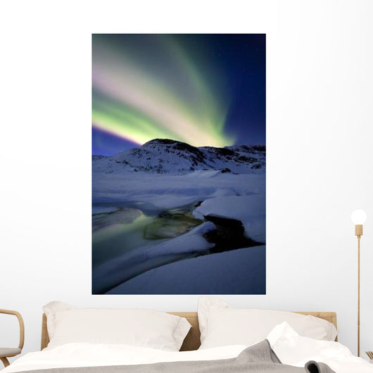 Aurora Borealis over Mikkelfjellet Wall Decal