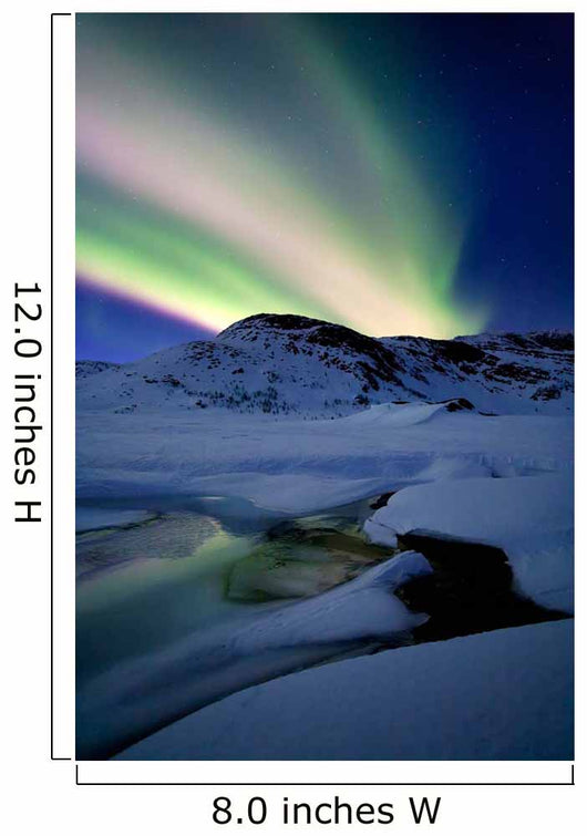 Aurora Borealis over Mikkelfjellet Wall Decal