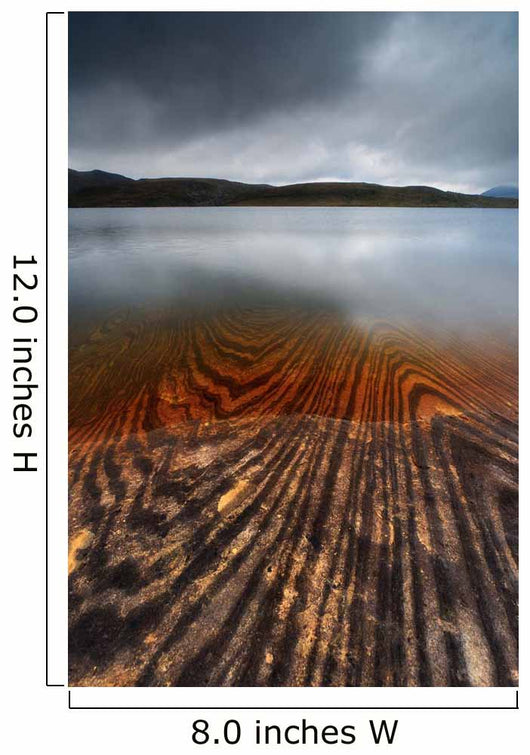Geology Lines Sandvannet Lake Wall Decal