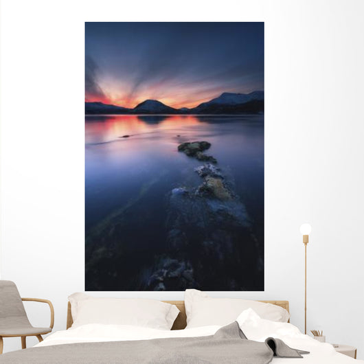 Sunset over Tjeldsundet Troms Wall Decal