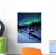 Aurora and Full Moon Wall Decal
