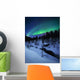 Aurora and Full Moon Wall Decal
