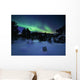 Aurora Borealis over Forramarka Wall Decal