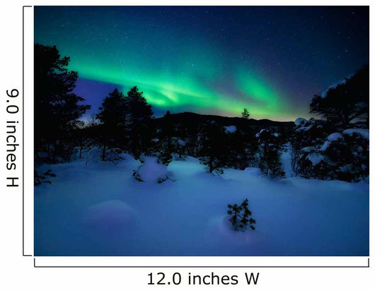 Aurora Borealis over Forramarka Wall Decal
