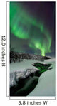 Aurora Borealis over Bla Wall Decal