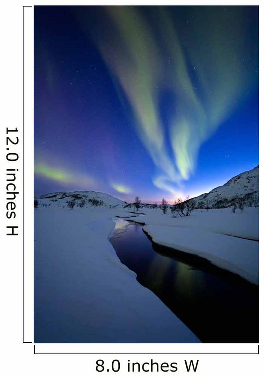 Aurora Borealis over Skittendalen Wall Decal Design 2