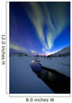 Aurora Borealis over Skittendalen Wall Decal Design 2
