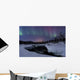 Aurora Borealis over Blafjellelva Wall Decal Design 3