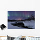Aurora Borealis over Blafjellelva Wall Decal Design 3