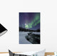 Aurora Borealis over Blafjellelva Wall Decal Design 2