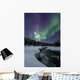 Aurora Borealis over Blafjellelva Wall Decal Design 2